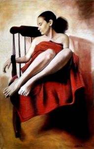 Voir le détail de cette oeuvre: Femme à la  serviette rouge 